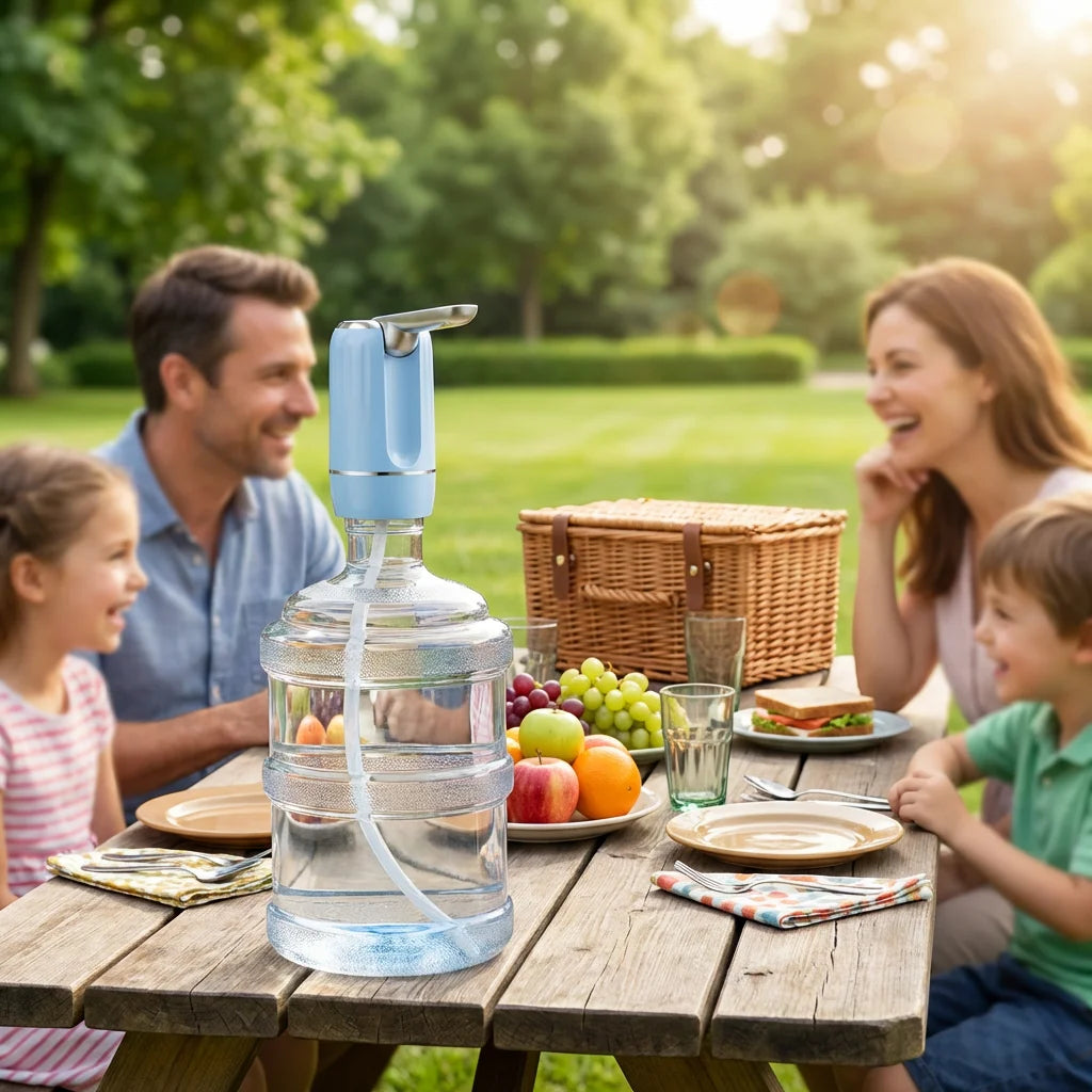 Hot Sell USB Electric Hot & Cold Automatic Bottom Load Plastic Freestanding Water Dispenser for Household Car Hotel Outdoor Use