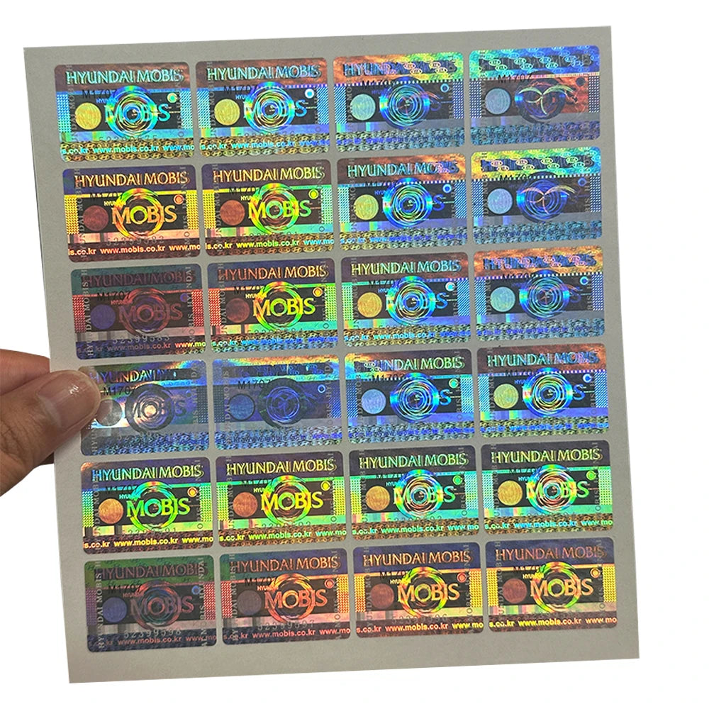 Best Quality Professional Custom Transparent Holographic Overlay Laminate Thermal Laminating Pouches ID Holographic Sticker