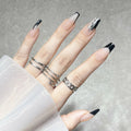 Wholesale French Long Ballerina Press on Nails Artificial Long Coffin Nails Vendor for Women with Glue