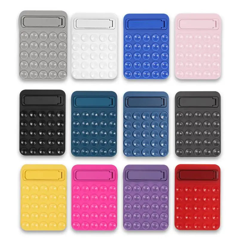 Phone Case Adhesive Mount Cellphone Mobile Phone Grip Accessory Silicone Suction Mobile Phone Holder with Foldable Holder