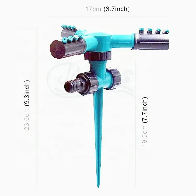 Titans Uniform Spray Garden Sprinklers with 360Â° Auto Rotation for Even Lawn and Garden Irrigation Coverage