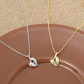 VIANRLA 925 Sterling Silver Necklace 18k Gold Plated Necklace Irregular Heart Pendant for Women Jewelry Wholesale