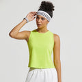 Custom Women Yoga Vest Cotton Gym Sports Crop Top Loose Fit Fitness Running Vest Workout Tank Top Female Active Sleeveless Shirt