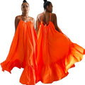 2023 Hot Selling 25 Colors Summer Plus Size 5XL Women Casual Suspenders Sleeveless Loose Maxi Dress