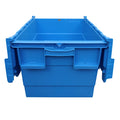 QS Purple 80L Plastic Storage Box with Lid Stackable Vegetable Basket for Fruit and Vegetable Storage MegaBDM