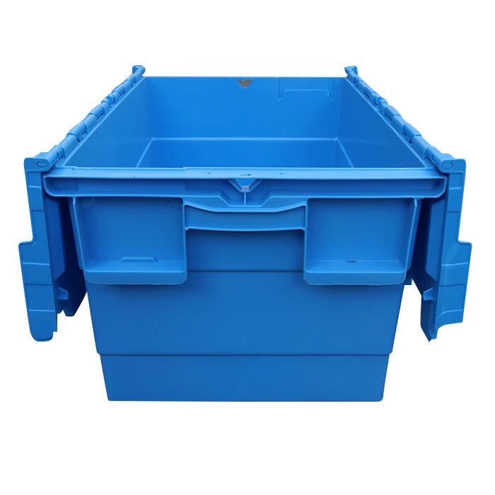 QS Purple 80L Plastic Storage Box with Lid Stackable Vegetable Basket for Fruit and Vegetable Storage MegaBDM