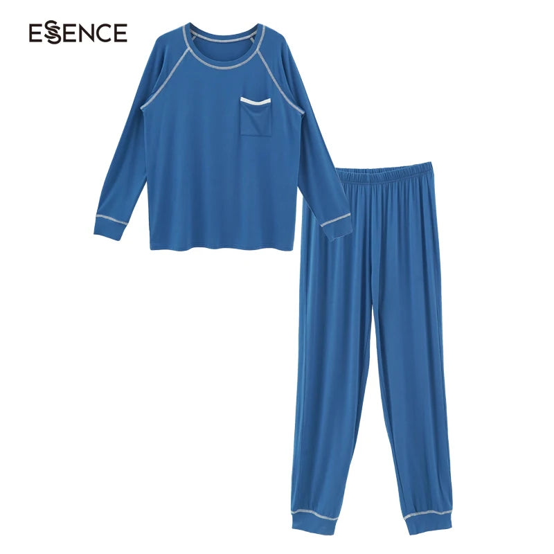 Long Sleeve Jogger Pants Leggings Pajamas Women Bamboo Viscose Cotton Pyjamas Loungewear Women Sets