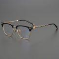 Chinese Style Green Half Frame Kids Clear Titanium Acetate Retro Glasses New Model Prescription Optical Glasses Frame for Girls