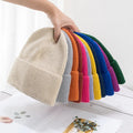Wholesale Customizable Unisex Acrylic Beanies Knitted Winter Hat in Your Own Color with Logo and Labels