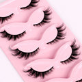 Reusable Easy to Clean Fox Cils 3d Faux Mink Lashes  Cat-Eye Look 18mm Wispy Long 8d Volume Full Strip Eyelashes