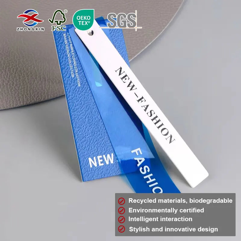 hang Tag Stringing Machine Custom Clothing Pvc Garment Plastic Gs Wholesale Paper Label for Clothing Product