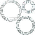 For Hot Sales Large 18 Inches Dark Green Iron Wire Wreath Frame Artificial Pine Needles for Front Door Christmas Wreath