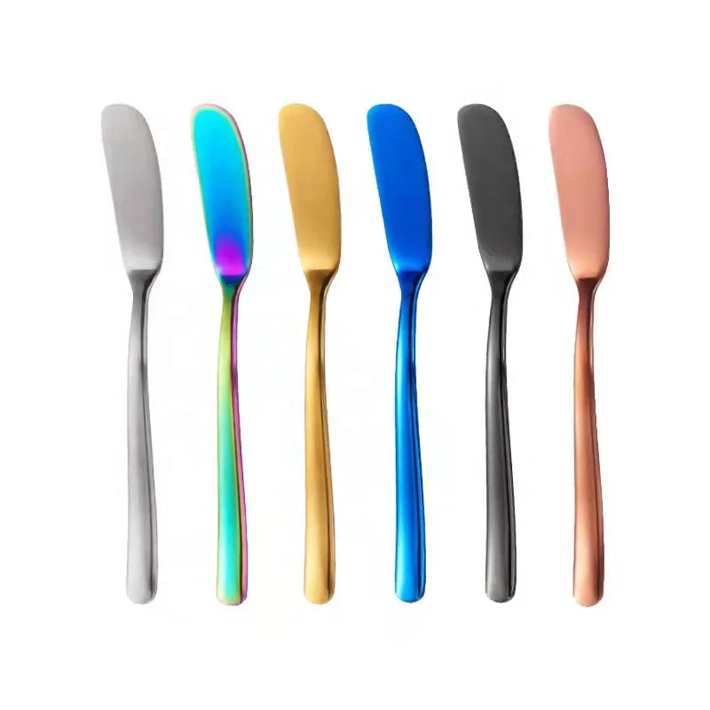 Wholesale Mini Stainless Steel Butter Cheese Knife Gold Dishwasher Safe Modern Easy Peanut Butter Spread Chocolate Bulk Wedding