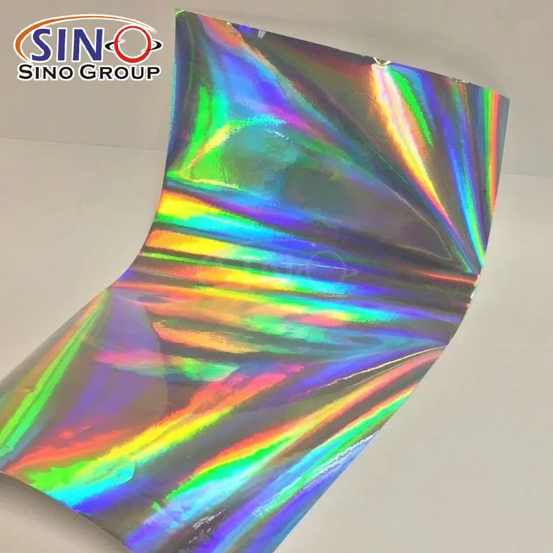 Permanent Self Adhesive Vinyl Roll Suppliers PVC Sticker Holographic Chrome Laser Rainbow Eco Solvent Printing Vinyl Film