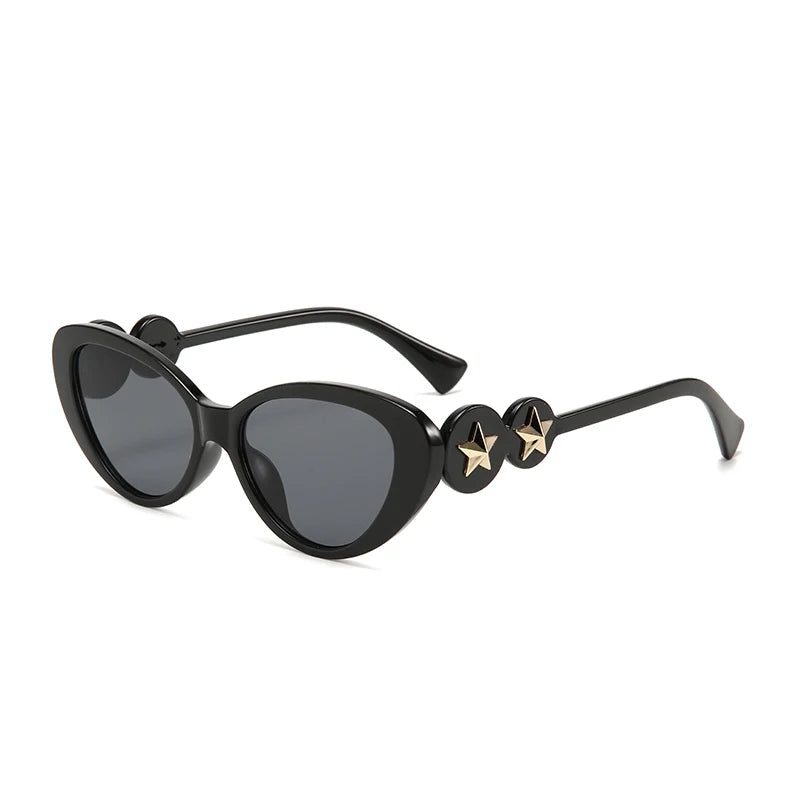 Twooo T1024 New Arrivals Cat Eye Fashion Glasses Star Decoration Shades Sunglasses