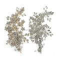 WHD-096 Fancy Headpieces Crystal Rhinestone Applique Hair Accessories Flower Bridal Patch for Dress Decoration MegaBDM
