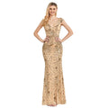 IMPEREA 2024 Women's Summer Elegant Off-Shoulder Floral A-Line Ball Gown Natural Waist Crocheted Sequins Floor-Length