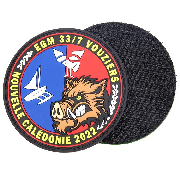 Garment & Processing Accessories Rubber Badges Supplier Custom Embossed Logo 3D Soft PVC Patches for Clothing