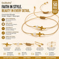 Go2boho Summer Fashion Women's Imitation Pearl Bracelet Trendy Iron Gallstone Cross Love Accessories Birthday String Bracelets