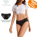 Shanhao RTS Lace Waist Leakproof Panties 4-Absorbent Layer Postpartum Underwear Bragas Menstrual Period Panties for Women