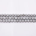 Fashionable Mens Natural Smile Agate Stone for Jewelry Making Bracelet Loose Round Beads Grey 4mm-12mm Lead-free & Nickel-free