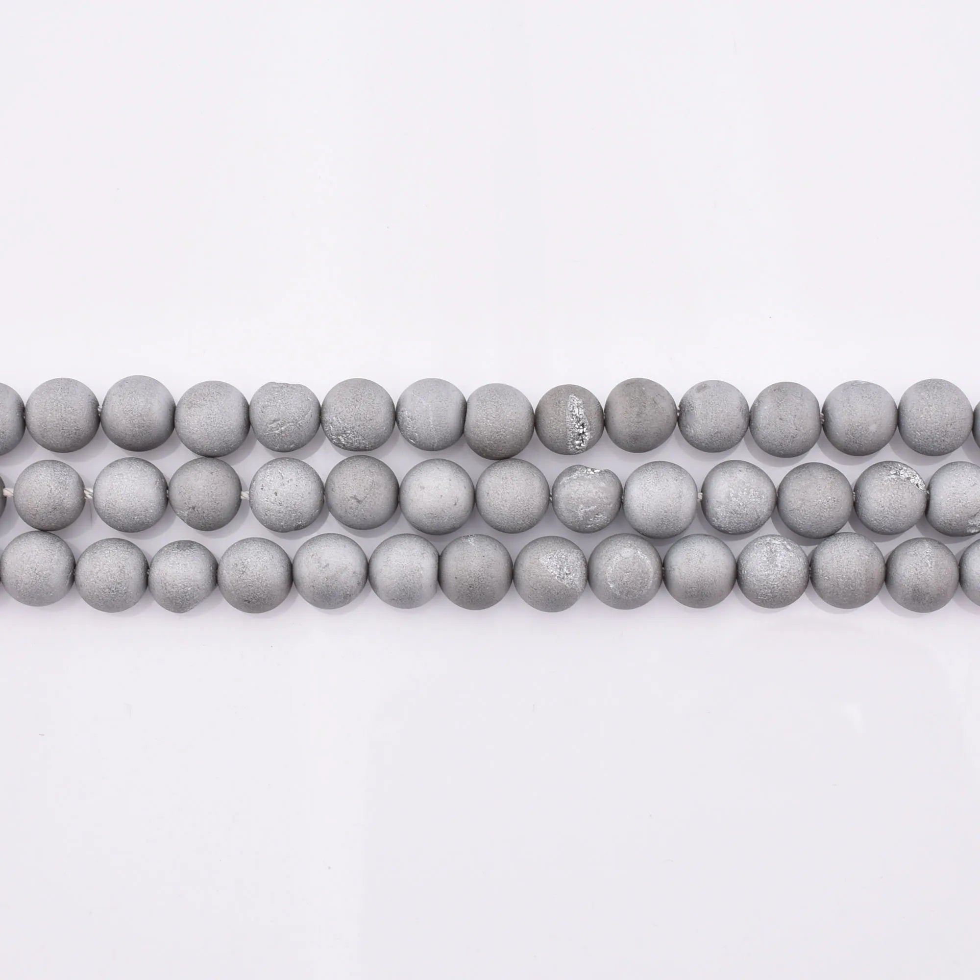 Fashionable Mens Natural Smile Agate Stone for Jewelry Making Bracelet Loose Round Beads Grey 4mm-12mm Lead-free & Nickel-free