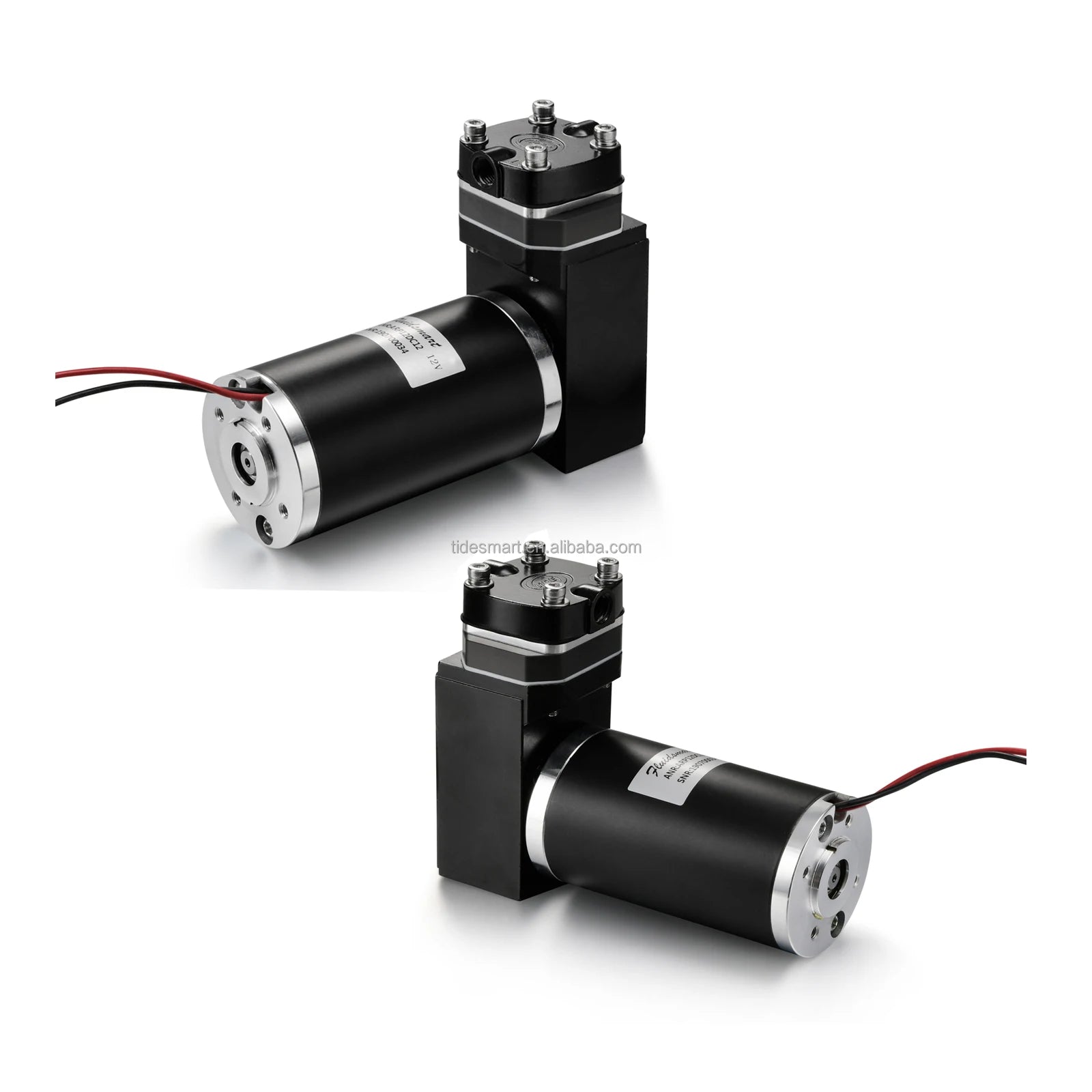 Fluidsmart ARP12DC1212vdc Small Lab Piston Vacuum Pump China Slient Oil Free Stainless Aluminum Pump