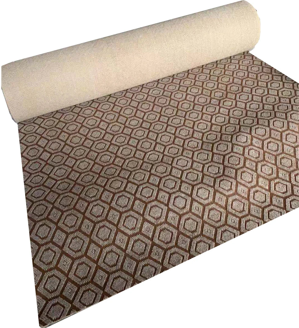 Double-Colored Jacquard Event Carpet Roll Non-Woven Polyester Alfombra Latex Backing