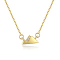 Hot Sale Fashion 925 Sterling Silver Jewelry Three Point Shape Pendant Necklace Simulated Diamond Triangle Necklace for Lover