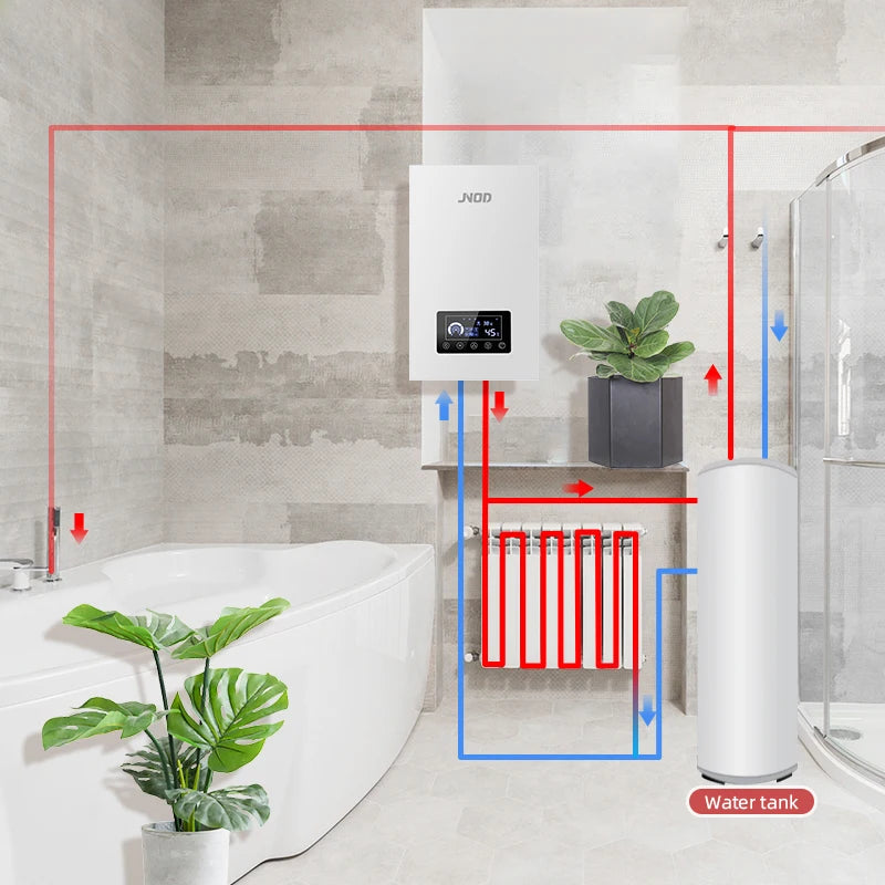 JNOD 5.5kW Instant Electric System Boilers for Home Central Heating Wifi Control Hydronic Heat Boiler