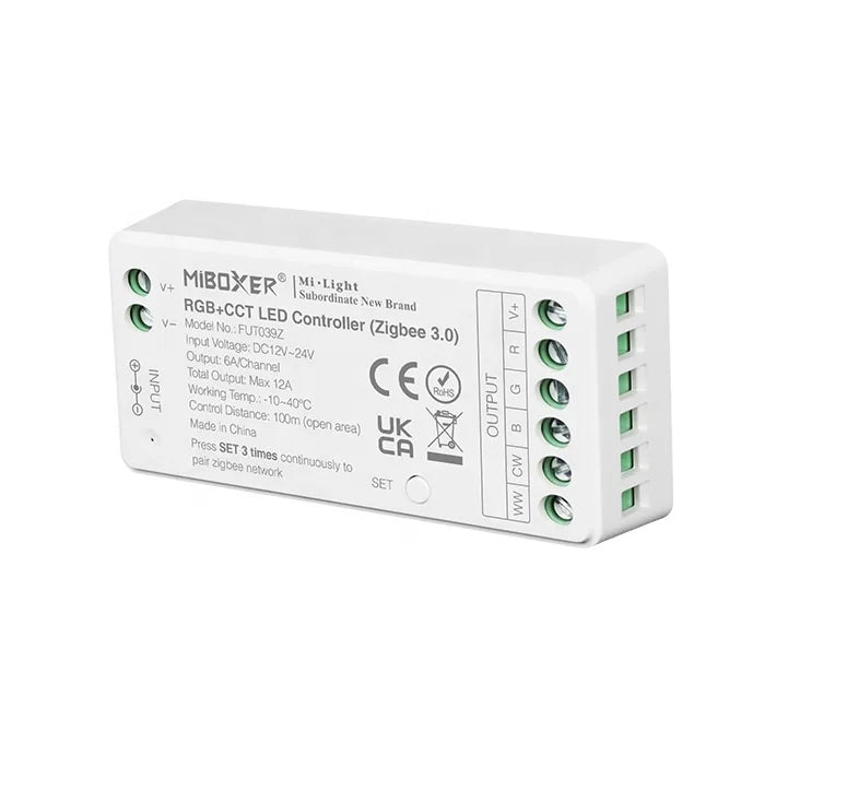 Miboxer Fut039Z RGB+CCT Zigbee Controller DC12~24V 5 in 1 LED Controller