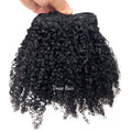 VMAE Wholesale 100g Raw Remy Clip-In Hair Extensions Afro Kinky Curly Waves 3B Style Human Hair