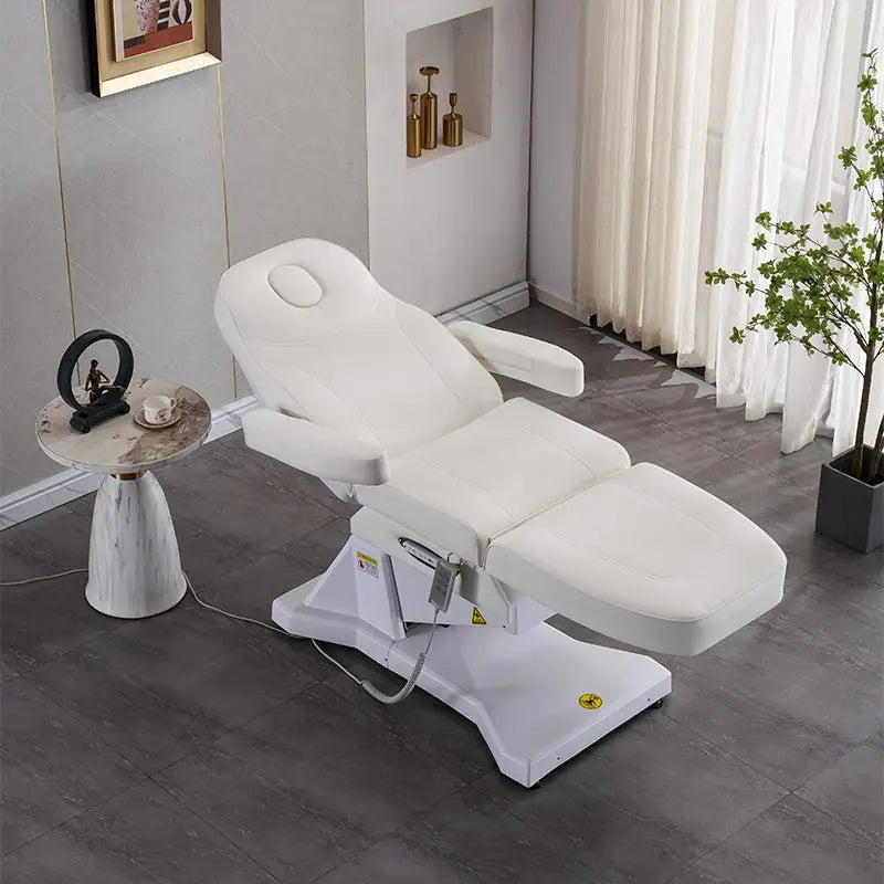 Direct Factory Sale Deluxe European Style Electric Beauty Bed 3 Motors Facial Care Chair Eyelash Massage Stainless Workshop