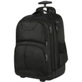 15.6" 17" Men's Women's Waterproof Rolling Trolley Black Laptop Backpack with Laptop Compartment Travel Backpack Waterproof MegaBDM