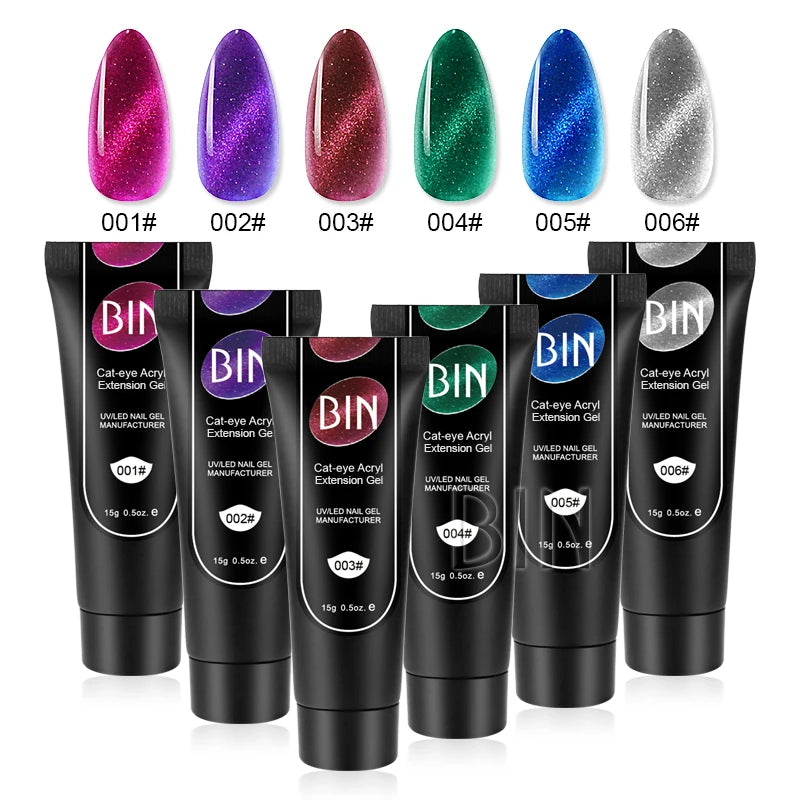 BIN  Hot Sale Private Label Nail Extension Uv Led Acrylic Nail Poly Nail Uv Extension Gel