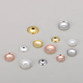 6mm 7mm 8mm 925 Sterling Silver Beads Cap End Caps for Diy Pearl Gemstone Jewelry Findings