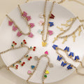 Bohemian Gold Color Butterfly Anklets for Women Fashion Anklet Summer Beach Ankle Bracelet Foot Chain Jewelry
