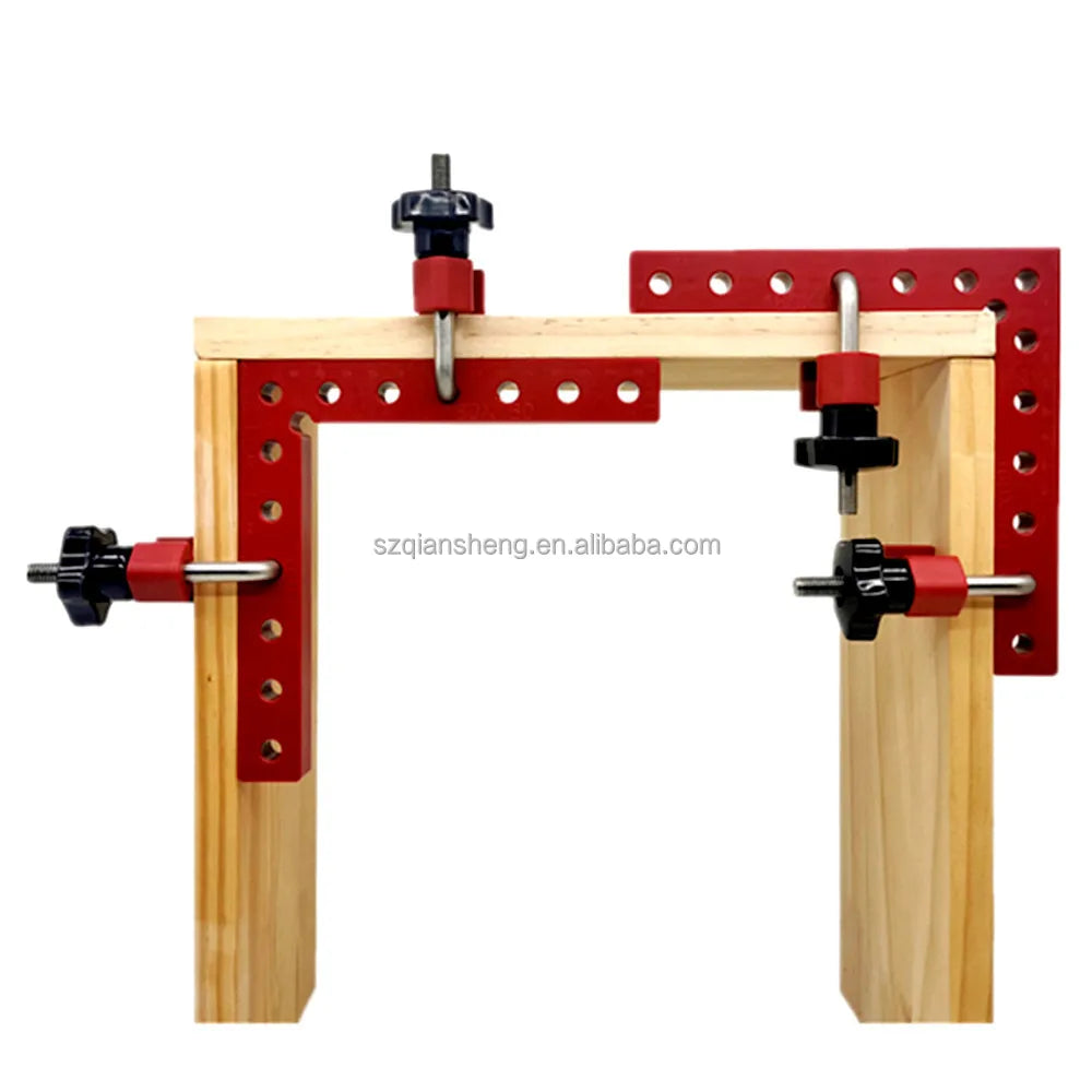 90 Degrees Auxiliary Fixture Woodworking Aluminum Square Right Angle Clamping Positioning Panel Fixing Clips Tools