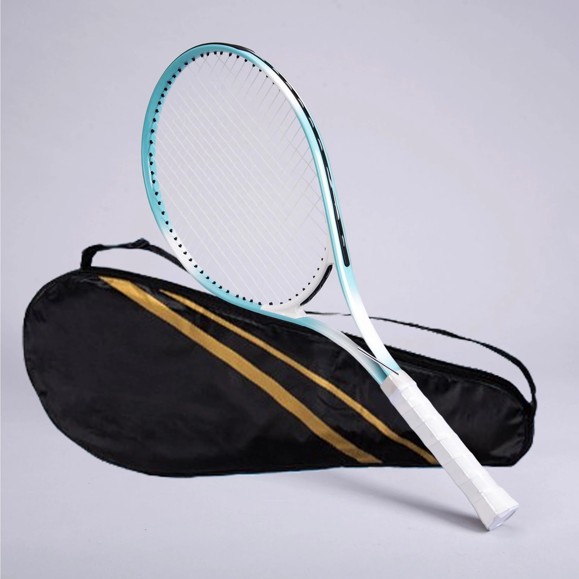 Hot Sale Aluminum Alloy Tennis Rackets Professional Adult Custom Design Outdoor Sport  Beginners Training Tennis Racket Set