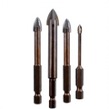Cross Hex Tile Bits Glass Ceramic Concrete Hole Opener Alloy Triangle Drill Size 3/4/5/6/7/8/10/12 mm
