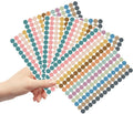 Popular 19MM Small Circle Color Dot Sticker 168pcs Classic Style Multiple Matte Finish Adhesive Packaging Office School Supplies
