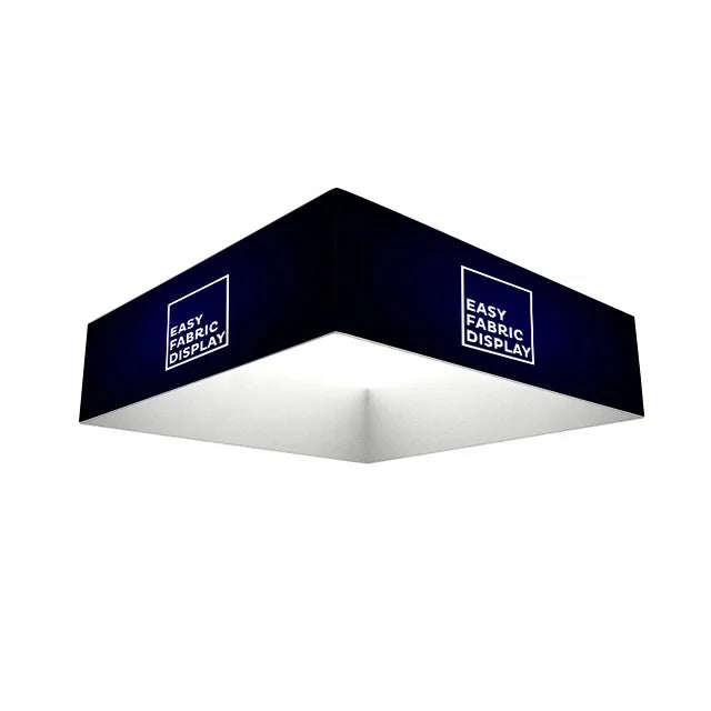 Portable Custom Size Fabric Hanging Sign Banner Aluminum Exhibition Booth Advertising Sign Display Tension Trade Show Equipment