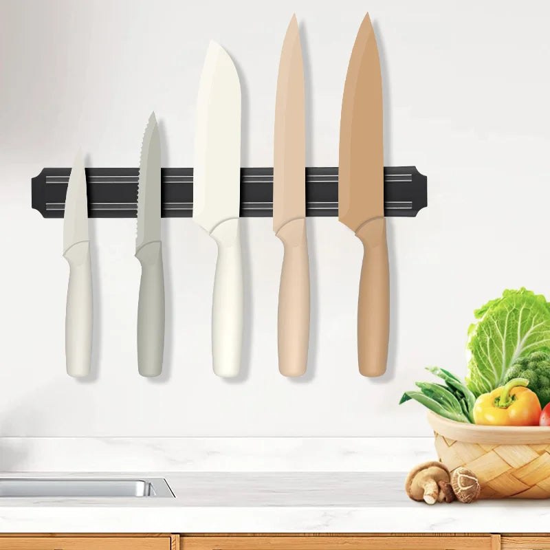 Stellar New 5-Piece Stainless Steel Chef Knife Set Non-Stick Coating Colorful PP Handle 3Cr13 Blade Ambidextrous Durable Knives