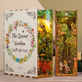 Tonecheer Direct Factory Secret Garden DIY LED Book Nook Miniature Dollhouse Wooden Bookend for OEM ODM Custom Branding