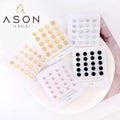 Ason Jewelry Fashion Simple Kids PVD Gold Plated Stud Earrings 4mm-8mm Size Stainless Steel Geometric Round Stud Earrings