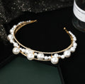 Pearl Bridal Crown Hairband Handmade Birthday Princess Crown Bridal Headdress Hair Accessories