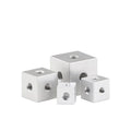 Aluminum Six Sided Fixing Block Connector Square M3 M4 M5 M6 Aluminium Cube Display Connector Bracket Triangle Nut