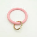 Round Wrist Keychain Silicone Bracelet Key Ring