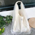 NEW Pretty Handbag Customized Organza Bags White Colour for Organza Tote Organza Bags Custom logo