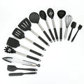 Silicone Kitchen Utensils Set With Holder Utensil  Stainless Steel Handles Specially Designed